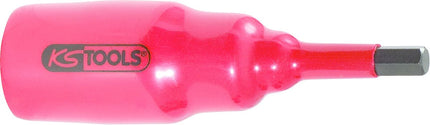 KS TOOLS 3/8' Bussola bit con isolamento protettivo per viti a esagono incassato, corta, 4mm ( 117.1735 )