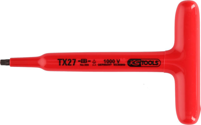 KS TOOLS Clé mâle Torx à poignée en T avec revêtement isolant, T50, 200 mm ( 117.2421 )