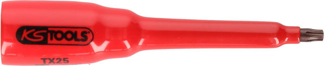 KS TOOLS Llave de vaso con punta de 3/8' y aislamiento protector para tornillos Torx, T27, larga ( 117.2466 )