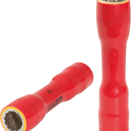 KS TOOLS 3/8" Stecknuss mit Schutzisolierung, XL, 13mm ( 117.3856 )