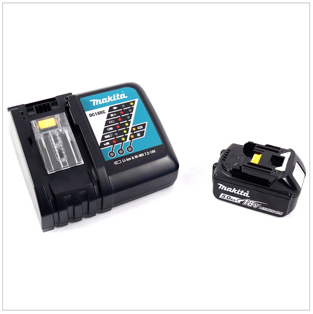 Makita DC 18 RC battery fast charger + Makita BL 1850 B - 18 V 5.0 Ah Li-Ion battery