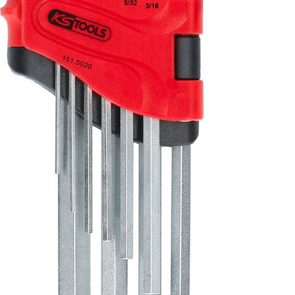 KS TOOLS Juego de llaves Allen largas, 10 piezas en pulgadas (151.5020)