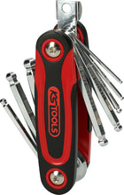 KS TOOLS Kugelkopf-Innensechskant-Winkelstiftschlüssel-Klapphalter, 8-tlg ( 158.3520 ) - Toolbrothers