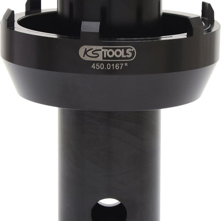 KS TOOLS 3/4" Nutmuttern-Schlüssel mit 6 Zapfen für Mercedes, 105-125mm ( 450.0167 ) - Toolbrothers