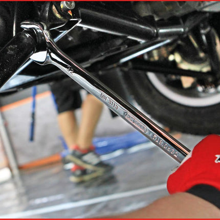 KS TOOLS CHROMEplus Ringmaulschlüssel, abgewinkelt, 30mm ( 518.0630 ) - Toolbrothers