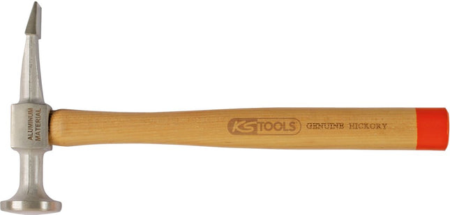 KS TOOLS Martillo de chapista con peña de punta plana, aluminio, cabeza curvada, redonda/punta plana ( 700.1490 )