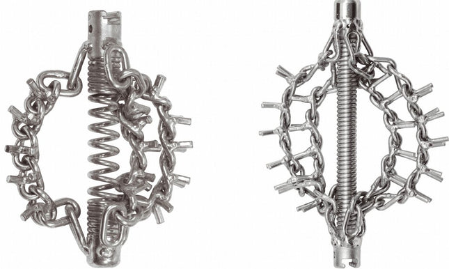 KS TOOLS Kettenschleuderkopf mit Spike-Kette, 2 Ketten Ø30mm,16mm ( 900.2186 )