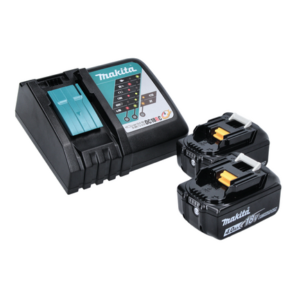 Makita DBO 180 RMJ Akku Exzenterschleifer 18 V 125 mm + 2x Akku 4,0 Ah + Ladegerät + Makpac - Toolbrothers