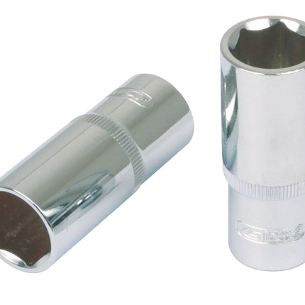 KS TOOLS 1/2" CHROMEplus Sechskant-Stecknuss, lang, 9/16" ( 918.1321 ) - Toolbrothers
