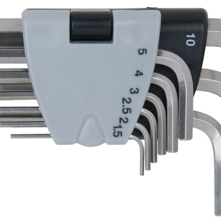 KS TOOLS Juego de llaves Allen de acero inoxidable, 9 piezas (964.0320)