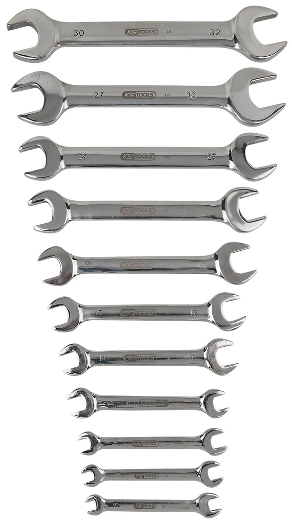 KS TOOLS EDELSTAHL Doppel Maulschluessel Satz 11 tlg abgewinkelt 964 2245  1 - toolbrothers