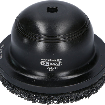 KS TOOLS Aluminium-Radnabenschleifer-Satz Ø 150 mm, Innen-Ø 90 mm, 2-tlg ( 100.5080 )
