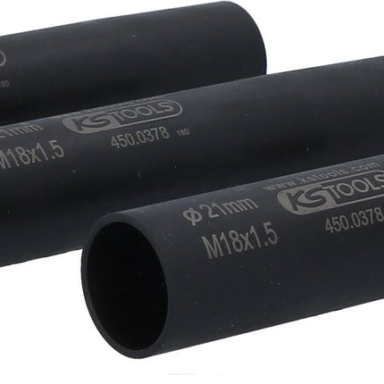 KS TOOLS Radbolzen-Zentrier- und Schonhülsen-Satz, M18x1,5, Ø21,0 mm ( 450.0372 ) - Toolbrothers