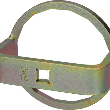 KS TOOLS Clé de filtre à huile 1/2' pour Hino, Ø 108 mm / 16 surfaces ( 460.4565 )