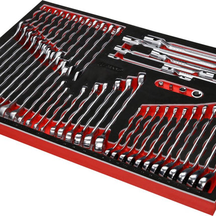 KS TOOLS Schraubenschlüssel-Satz in Schaumstoffeinlage, 53-tlg ( 811.0053 ) - Toolbrothers