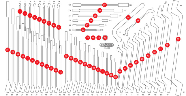 KS TOOLS Inserto de gomaespuma vacío para 813.0055 ( 813.0055-97 )