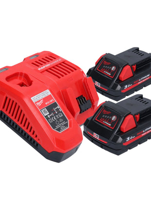 Milwaukee M18 SAL2 302 Akku Baustrahler 18 V 2800 lm 2x Akku 3 0 Ah Ladegeraet 2 - toolbrothers