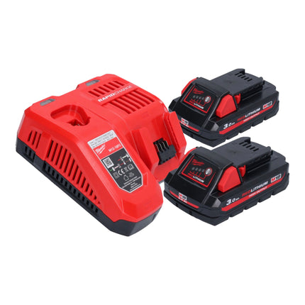 Milwaukee M18 SAL2 302 Akku Baustrahler 18 V 2800 lm 2x Akku 3 0 Ah Ladegeraet 2 - toolbrothers