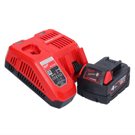 Sierra sable a batería Milwaukee M18 FHZ-401X 18 V 22 mm sin escobillas + 1x batería 4,0 Ah + cargador + caja HD