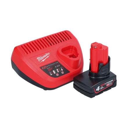 Milwaukee M12 FRAIWF38-401 akumulatorowy klucz udarowy 12 V 3/4" 270 Nm bezszczotkowy + 1x akumulator 4,0 Ah + ładowarka