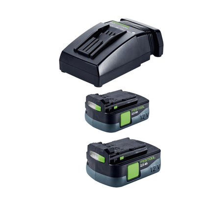 Festool TXS 12 2,5 set taladro atornillador inalámbrico 12 V 30 Nm sin escobillas (576874) + 2x batería 2,5 Ah + cargador + juego de puntas + systainer