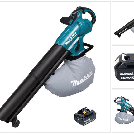 Makita DUB 187 G Akku Laubbläser und Laubsauger 18 V Brushless + 1x Akku 6,0 Ah - ohne Ladegerät
