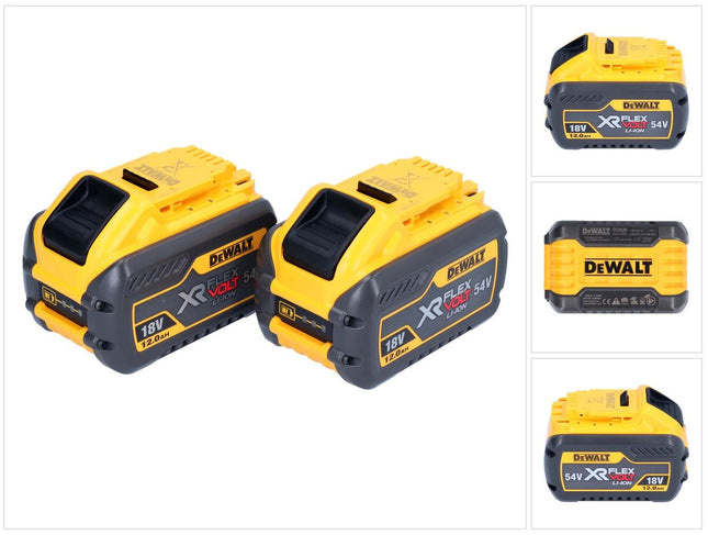DeWalt DCB548 Battery XR FLEXVOLT 12 Ah / 12000 mAh Li-Ion 18 V / 54 V max. - with charge status indicator - 2 pcs