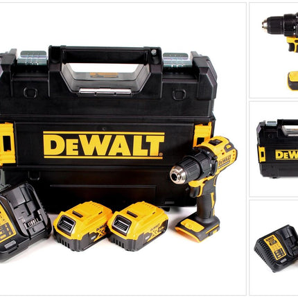 DeWalt DCD 708 P2T Akku Bohrschrauber 18 V Li-Ion Brushless in TSTAK Box + 2 x 5,0 Ah Akku + Ladegerät
