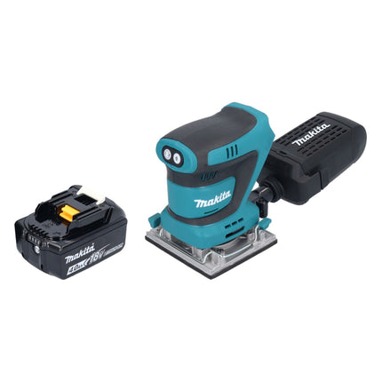 Levigatrice vibrante a batteria Makita DBO 484 M1 18 V 112 x 102 mm + 1x batteria 4,0 Ah - senza caricabatterie