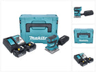 Makita DBO 484 RMJ levigatrice orbitale a batteria 18 V 112 x 102 mm + 2x batteria 4,0 Ah + caricabatterie + Makpac