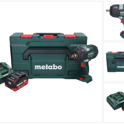 Metabo SSW 18 LTX 1450 BL cordless impact wrench 18 V 1450 Nm brushless + 1x rechargeable battery 8.0 Ah + charger + metaBOX
