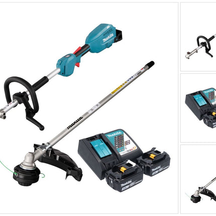 Makita DUX 18 RF2X1 Akku Multifunktionsantrieb 18 V Brushless + 2x Akku 3,0 Ah + Ladegerät