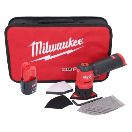 Amoladora puntual a batería Milwaukee M12 FDSS-201B 12 V 88,8 x 63,5 mm + 1x batería 2,0 Ah - sin cargador