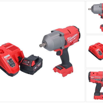 Milwaukee M18 FHIWF12-401 Akku Schlagschrauber 18 V 1356 Nm 1/2" Brushless + 1x Akku 4,0 Ah + Ladegerät