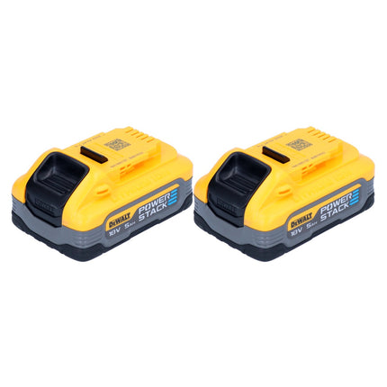 Zestaw akumulatorów DeWalt DCBP 518 H2 2x akumulator Powerstack 18 V 5,0 Ah / 5000 mAh XR Li-Ion - ze wskaźnikiem poziomu naładowania