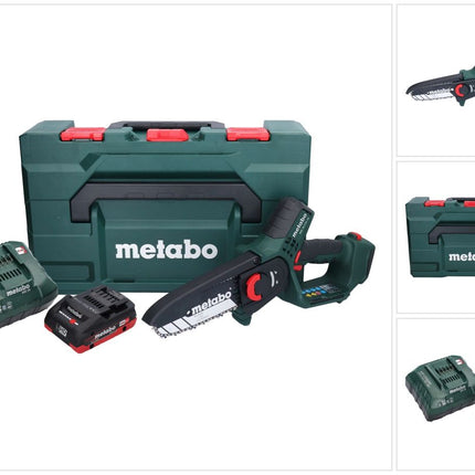 Metabo MS 18 LTX 15 cordless pruning saw 18 V 15 cm 5 m/s + 1x rechargeable battery 4.0 Ah + charger + metaBOX