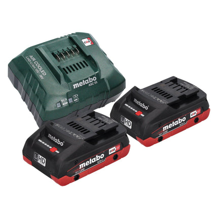 Metabo MS 18 LTX 15 podadora sin cable 18 V 15 cm 5 m/s + 2x batería 4,0 Ah + cargador + metaBOX