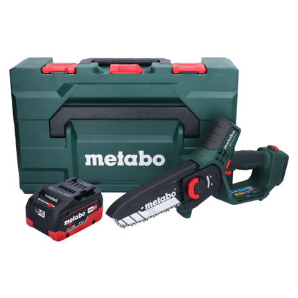 Metabo MS 18 LTX 15 cordless pruning saw 18 V 15 cm 5 m/s + 1x rechargeable battery 5.5 Ah + metaBOX - without charger
