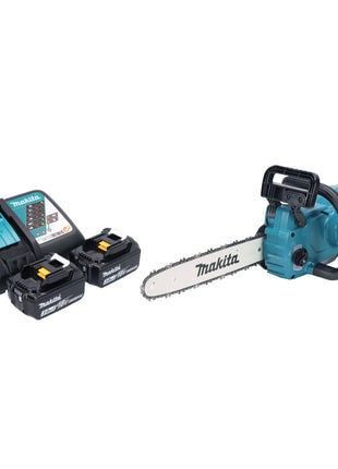Makita DUC 357 RF2X2 Cordless chainsaw 18 V 35 cm 7.7 m/s Brushless + 2x battery 3.0 Ah + charger
