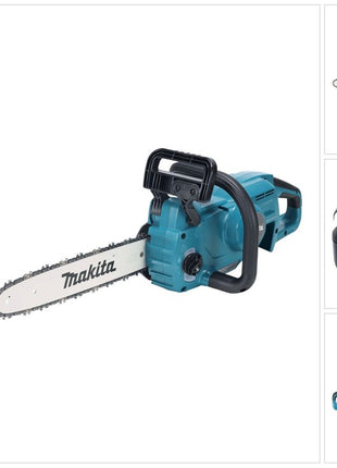 Makita DUC 357 TX2 Cordless chainsaw 18 V 35 cm 7.7 m/s Brushless + 1x battery 5.0 Ah - without charger