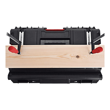 Qbrick System ONE 200 2.0 Technik Werkzeugkoffer modularer Organizer 585 x 385 x 190 mm 15,4 l stapelbar IP66