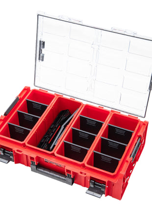 Qbrick System ONE Organizer 2XL 2.0 RED ULTRA HD Custom + ONE Connect-Adapter 582 x 387 x 172 mm 19,5 l stapelbar IP66