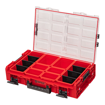 Qbrick System ONE Organiser XL 2.0 RED ULTRA HD Custom 582 x 387 x 131 mm 13.5 l IP66 with 8 inlays and 6 dividers