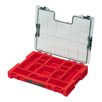 Qbrick System PRO Organizer 200 RED ULTRA HD empilable 452 x 296 x 79 mm 6 L IP54 avec 8 inlays