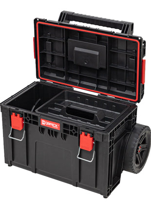 Qbrick System PRIME Cart Trolley stackable 590 x 425 x 660 mm 37 l IP66 100 kg load capacity with double telescopic aluminium handle