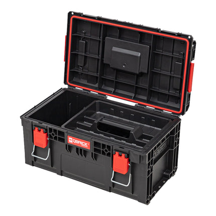 Qbrick System PRIME Toolbox 250 Vario apilable 535 x 327 x 271 mm 28l IP66 con 3 divisiones