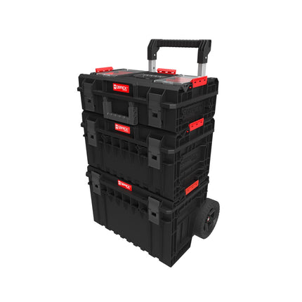 Qbrick System ONE Cart 2.0 + ONE 350 Profi 2.0 + ONE 200 Profi 2.0 z możliwością układania w stos IP66
