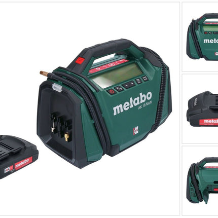 Metabo AK 18 Multi cordless compressor 18 V 11 bar + 1x rechargeable battery 2.0 Ah - without charger