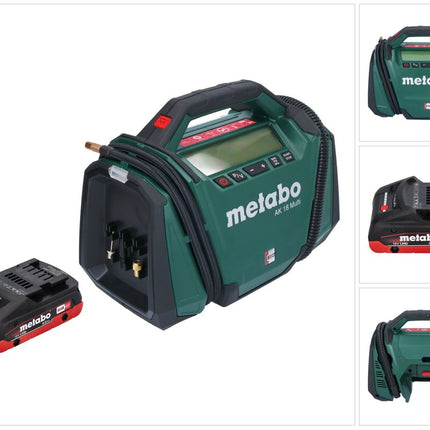 Metabo AK 18 Multi cordless compressor 18 V 11 bar + 1x battery 4.0 Ah - without charger