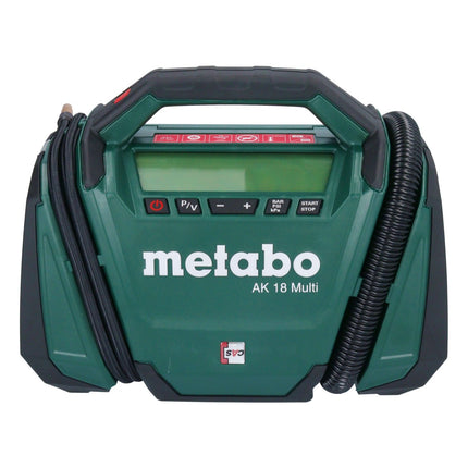 Sprężarka akumulatorowa Metabo AK 18 Multi 18 V 11 bar + 1x akumulator 4,0 Ah + ładowarka